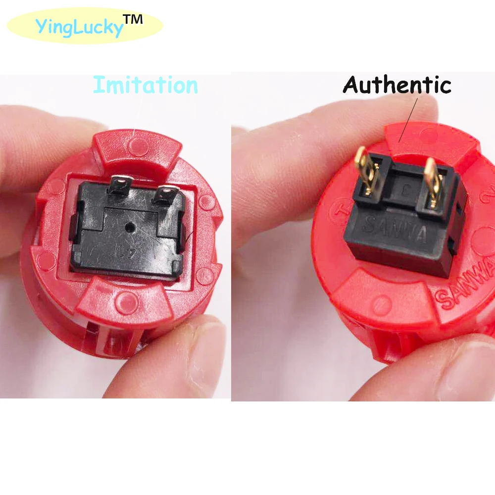 1 stks Originele sanwa knop OBSF 30 obsf24 arcade drukknop 24mm 30mm schakelaar Nintendo MAME raspberry pi vervanging knoppen