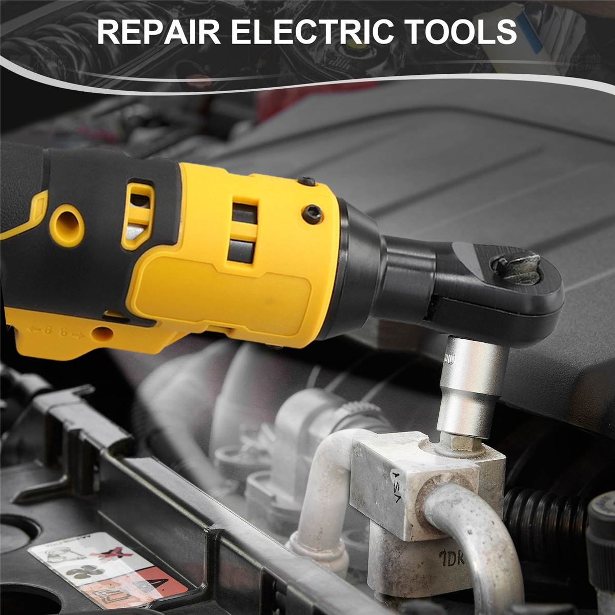 Chave de catraca elétrica sem fio, Impact Removal Screw Nut, Ferramentas Elétricas para Dewalt, 18V, Bateria 20V, 220 NM, 3 ", 8"