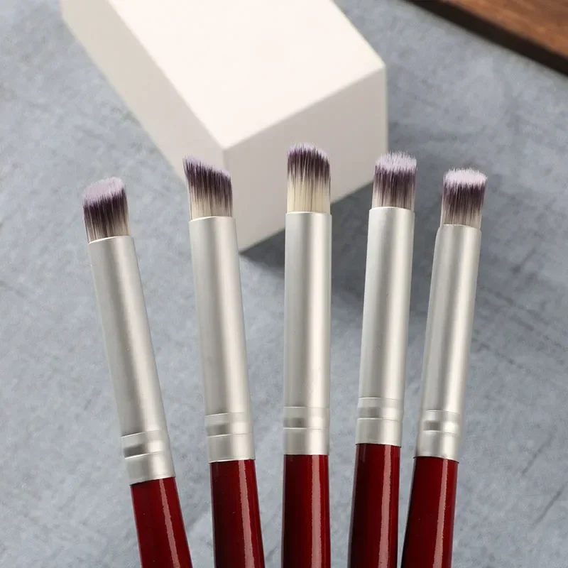 Gradient Smudge แปรงเล็บแปรงศิลปะสําหรับเล็บ UV GEL วาดสีปากกาไม้เล็บเครื่องมือ Accesoires ชุด