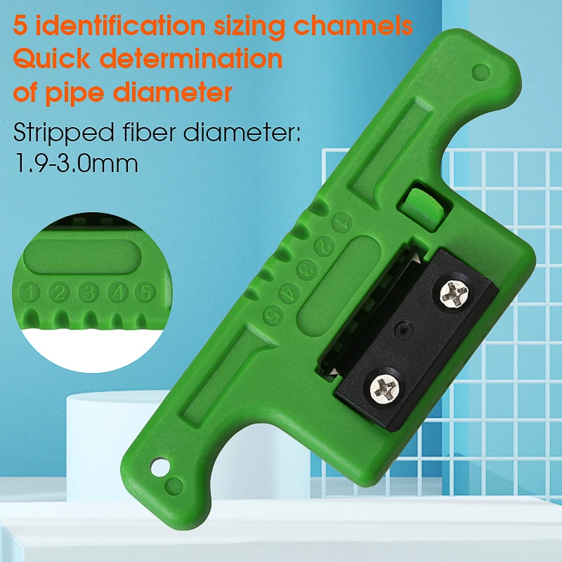 HMSAT-5 Fiber Cable Ribbon Stripper FTTH Fiber Optic Stripping 1.9~3mm MSAT5 Access Tool Kit Loose Buffer Tube Stripper AUA-05