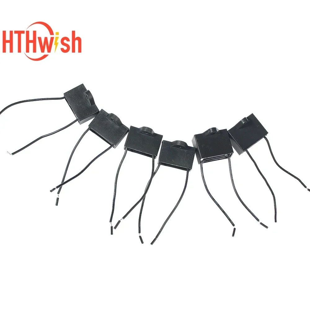 1/2 Uds CBB61 450V condensador de ventilador de alta calidad 5% 1UF 1,2 UF 1,5 UF 2UF 2,5 UF 3 UF 4 UF 5 UF 6 UF 10 UF para ventiladores de techo