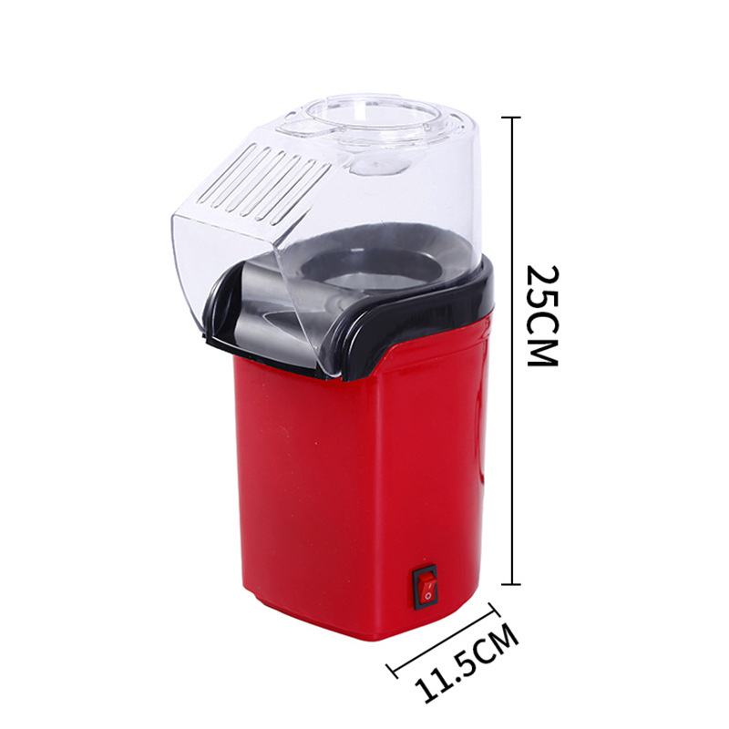 Máquina de maíz de aire sin aceite, máquina de aire caliente Pipoqueir eléctrica, Mini máquina para hacer palomitas de maíz, cocina casera saludable para el hogar de 1200W