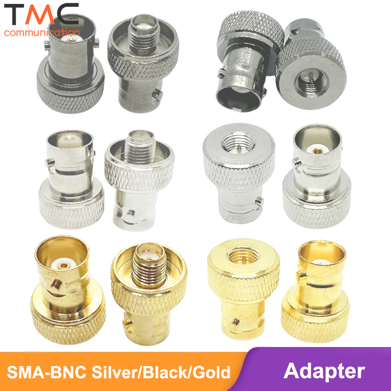 CB Radio Antenne Konverter SMA auf BNC Disc Stecker Kupfer Nickel vergoldet RF Koaxial Adapter für Baofeng UV-5R FD-880
