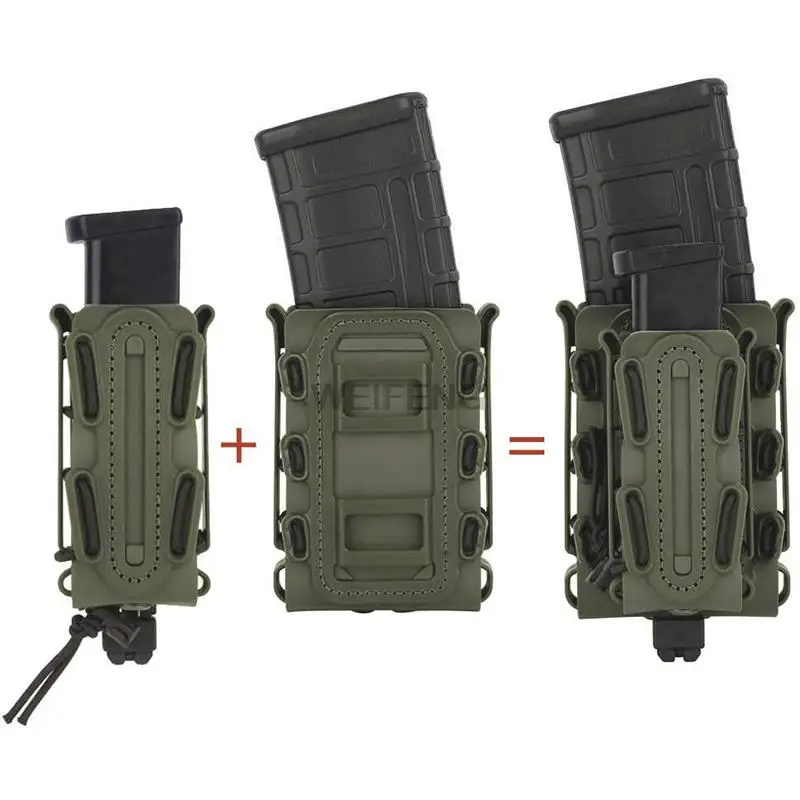 Tactische Molle Magazine Pouch AR 15 M4 AK 47 7.62 5.56 9mm Scorpion Fast Mag Holster Case Houder Gun jacht Airsoft Accessoires