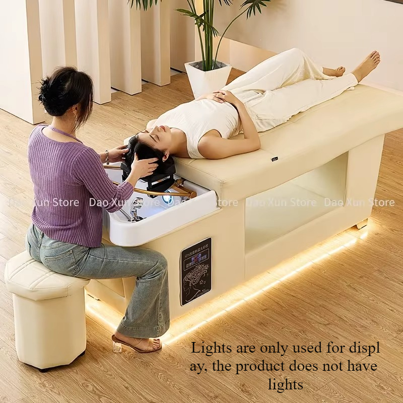 Chaise Japonaise pour Shampoing, Spa, struction igation à l'Eau, Traitement Capillaire en Surpoids, Salon de miles