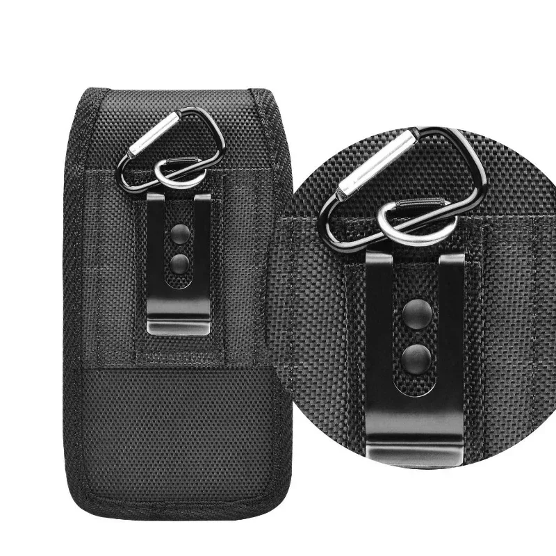 Vertikale Nylon Handy Gürtel Clip Holster Schnalle Fall Brieftasche Karte Halter Tasche für iphone Samsung 4,0 bis 6,7 zoll Telefon