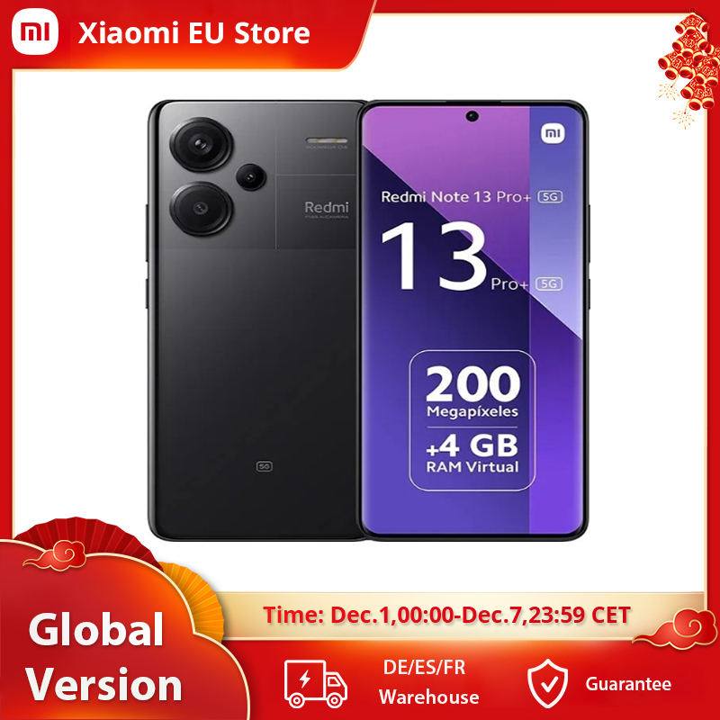 Xiaomi-Redmi Note 13 Pro Plus 5G Global Version, 256 Go, 512 Go, MediaTek Dimrespond7200-Ultra 6.67, Incurvé 3D, Affichage 1.5K 120Hz, 1