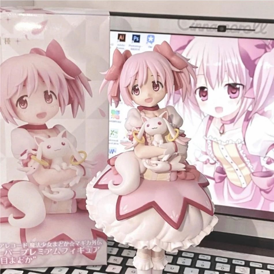 18CM Puella Magi Madoka Magica Anime Figur Kaname Madoka Magic Girl PVC Anime Action-figuren Modell Anime Cartoon Modell spielzeug Geschenk