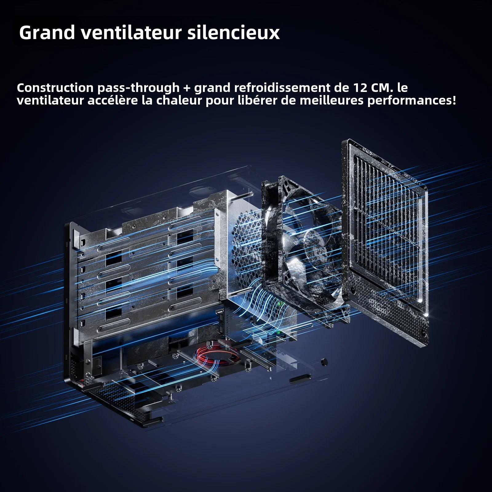 AOOSTAR-Mini PC avec 4 baies Nas WTR PRO, AMD Ryzen 7 5825u, prend en charge 2.5/3.5 pouces HDD x 4, NVcloser SSD x 1