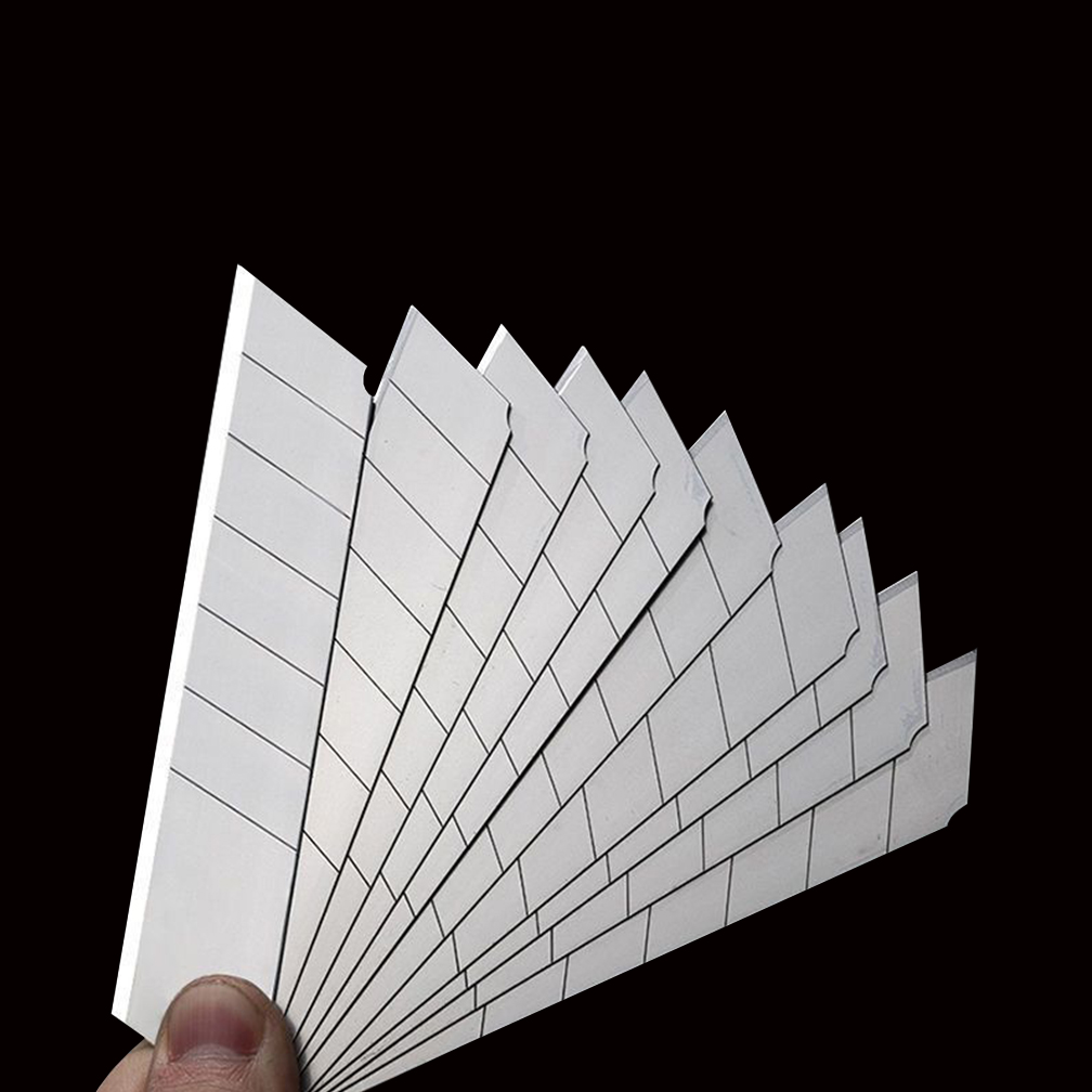 50PCS 25MM สีดํา SK5 Snap Off ใบมีดเหล็กคาร์บอนสําหรับยูทิลิตี้ Art มีดเครื่องตัดไวนิลรถสติกเกอร์รูปลอกตัดเครื่องมืออุตสาหกรรม