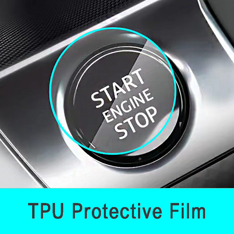 Película protectora adhesiva para botón de arranque y parada de coche, para SEAT Ibiza Leon Cupra e-racer Ateca Formentor FR