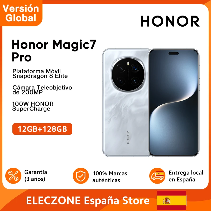 【Marchio+】Estreno mondiale Versione globale HONOR Magic7 Pro 5G Smartphone Magic 7 Pro Snapdragon 8 Elite Schermo OLED 120Hz