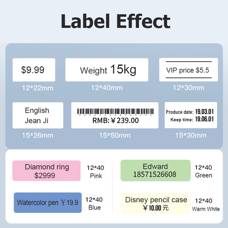 Niimbot D110 Label Papierrol Thermische Sticker Rollen zelfklevende Printer Stickers Voor Niimbot D101 D11 H1 Mini Draagbare Printer