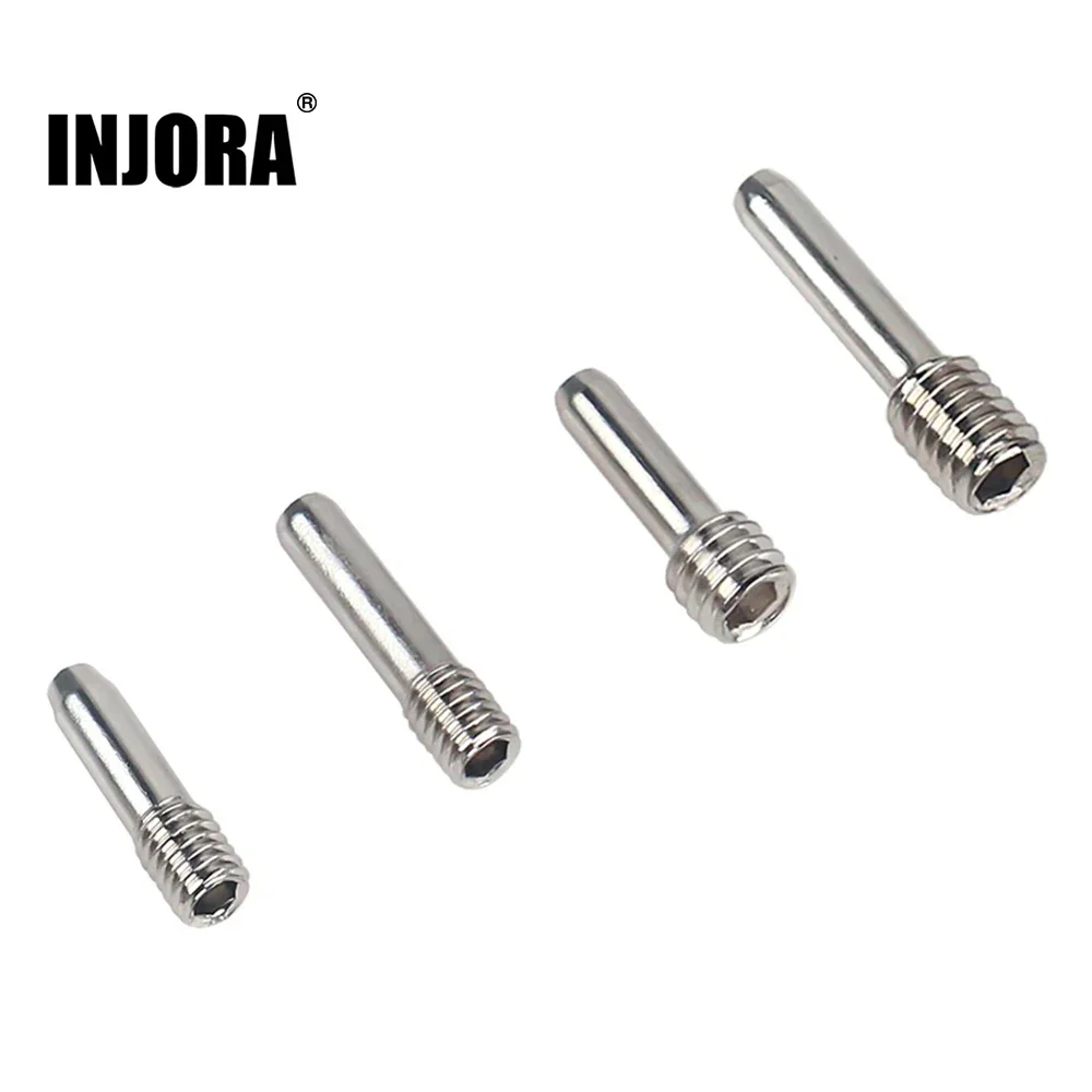 INJORA 10 Chiếc Đồng Hồ Thép Không Gỉ M3 M4 Không Đầu Lục Giác Driveshaft Vít Chân Cho 1/10 RC Xe Bánh Xích
