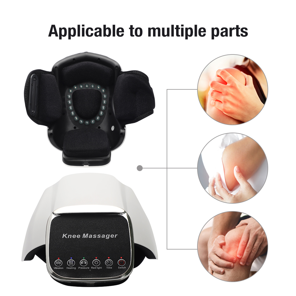 Masajeador relajante de rodilla con compresa caliente inteligente, gorro de rodilla, láser del Tesoro, masajeador infrarrojo para codo y hombros, revital la rigidez del dolor articular
