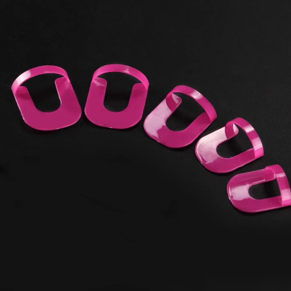 26 unids/set 10 tamaños G forma curva barniz Protector de uñas cubierta de dedo pegatinas francesas a prueba de derrames herramientas de manicura para decoración de uñas
