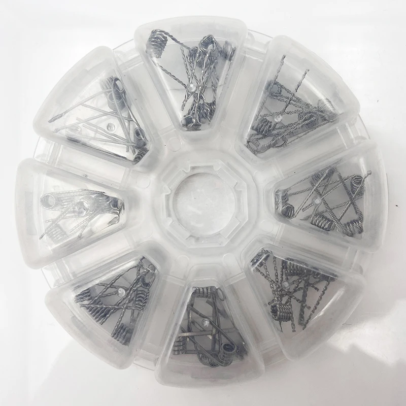 8-in-1 vorgefertigte Spule Alien Clapton Hive Twisted Wire für DIY RDA RBA Cotton Bacon Heizdraht