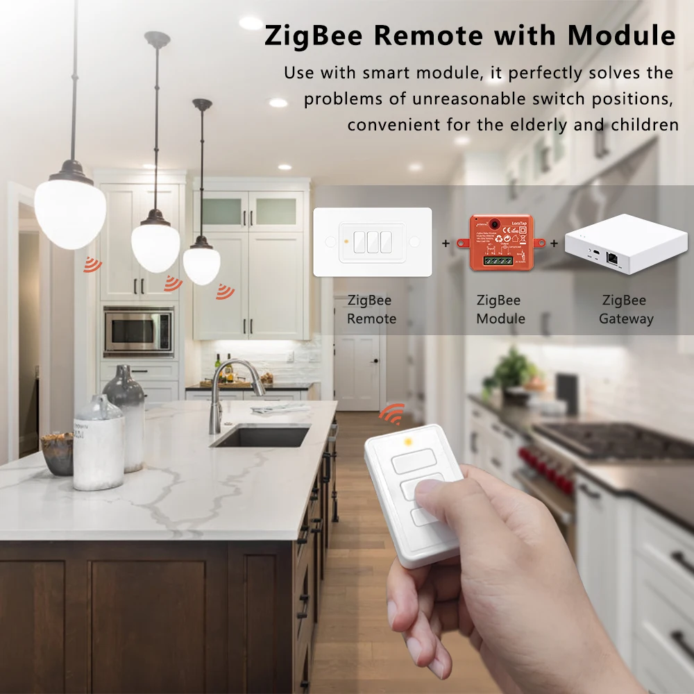 LoraTap ZigBee 3.0 ไร้สาย 13 ประเภทปุ่ม EU US รีโมทคอนโทรล Tuya ฉากอัตโนมัติสวิทช์ควบคุม smart Life App