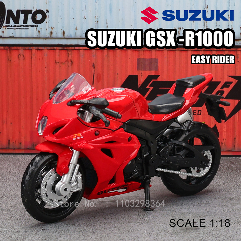 MSZ 1:18 Suzuki GSX-R1000 YAMAHA YZF-R1 klasyczny motocykl statyczny Model odlew ze stopu samochodzik zabawkowy prezenty