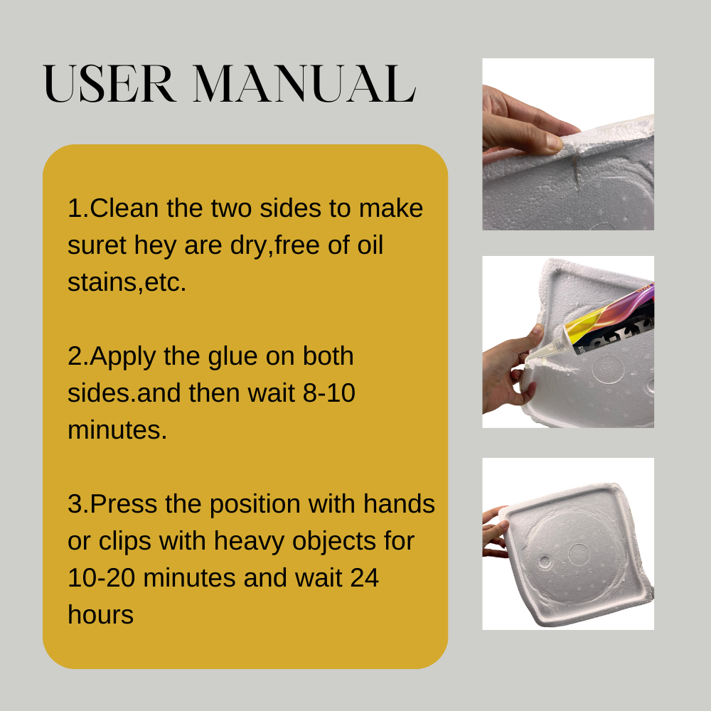 BIGLU Foam Glue High-Strength Waterproof Bonding Sponge Aircraft Model Wood Metal EPS EPO EPP Adhesive