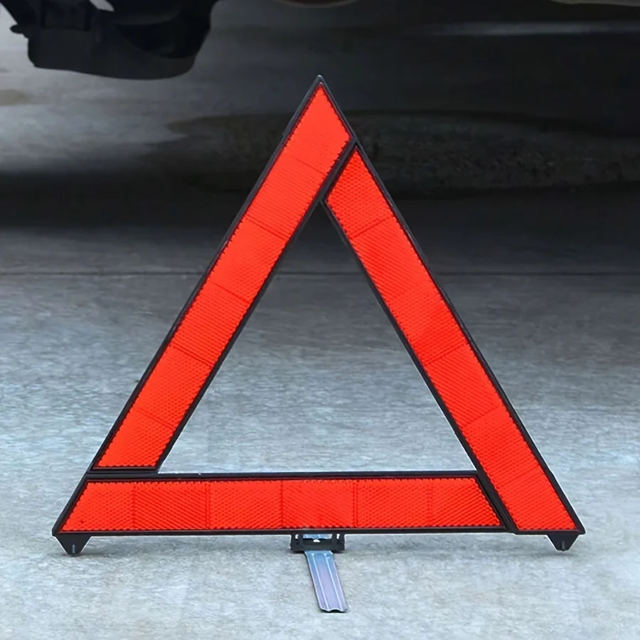Reflector de señal de parada plegable con trípode para coche, herramienta de advertencia de avería de emergencia, triángulo rojo, reflectante, accesorios de peligro de seguridad