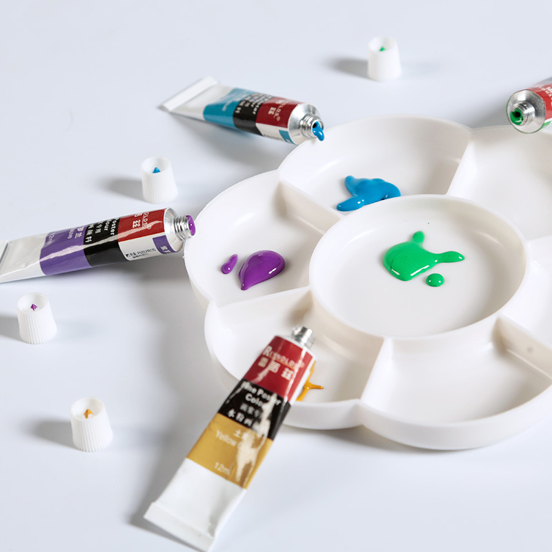 18-tone Color Palette Plum Blossom Color Palette Large Thickened Chinese Painting Acrylic Watercolor Palette