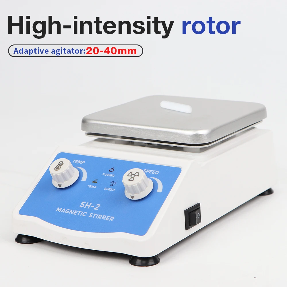 Riscaldamento Agitatore magnetico Display digitale Agitatore termostatico Laboratorio Piastra riscaldante Miscelatore magnetico Velocità regolabile 1600 giri/min
