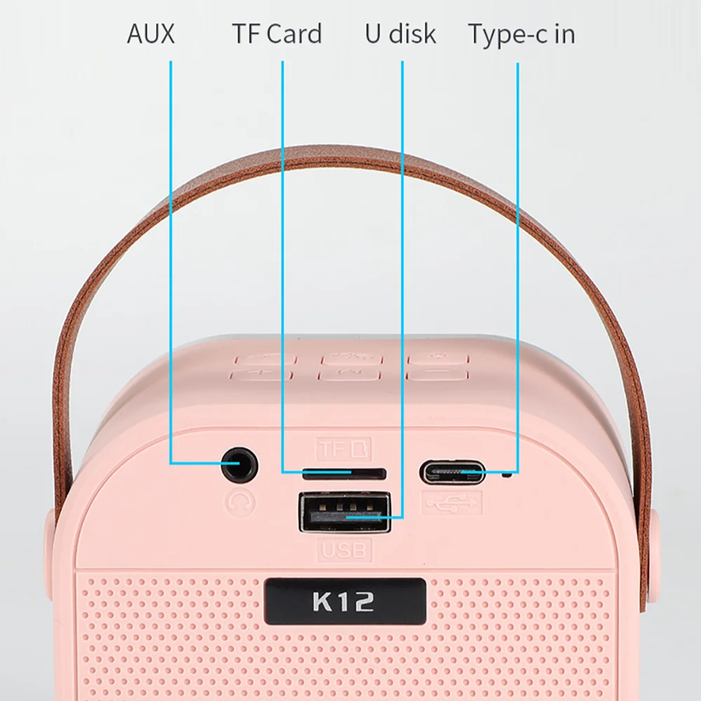 Bluetooth Draadloze Professionele Geïntegreerde Microfoons en Luidspreker voor KTV Microfoon Draagbare Kinderaudio Mike