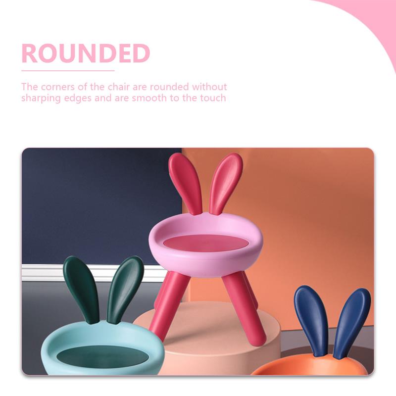 Ergonomischer Kinderstuhl, Kinder-Rückenstuhl, Kunststoff, Kaninchenhocker, sicher, Anti-Fall, Kindergartenhocker, Kindermöbel