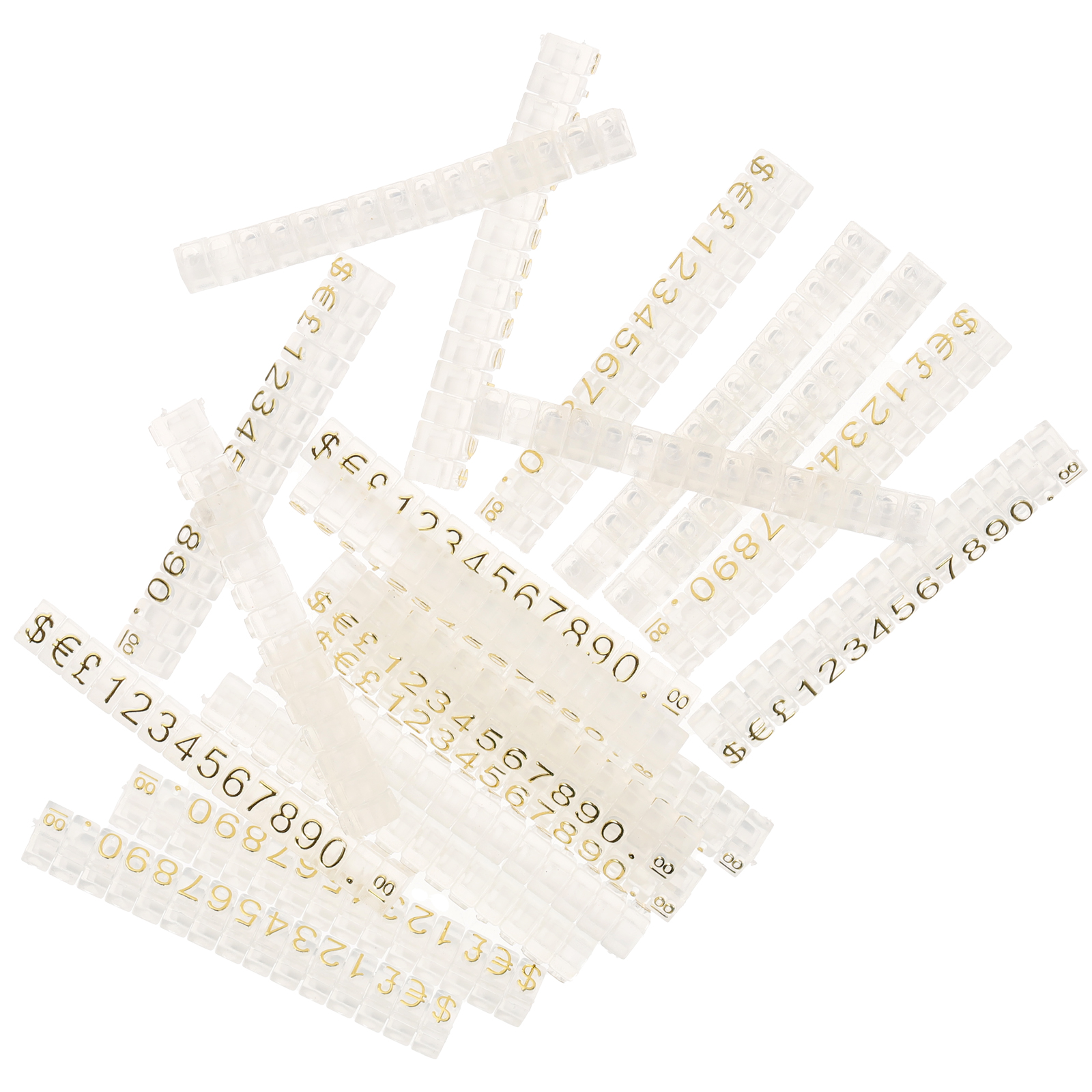 20 Pcs Price Tag Mini Refrigerator Stand Cube Tags Jewelry Blocks Counter Plastic Display