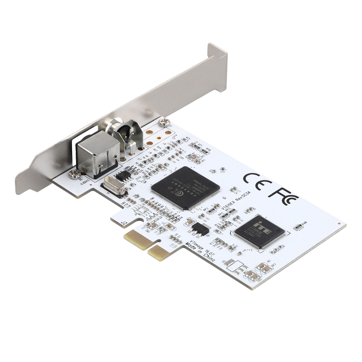 Newest PCIE Expansion Card PCIE to AV Surveillance HD 640X480 Resolution Video Capture Card Image Capture Card