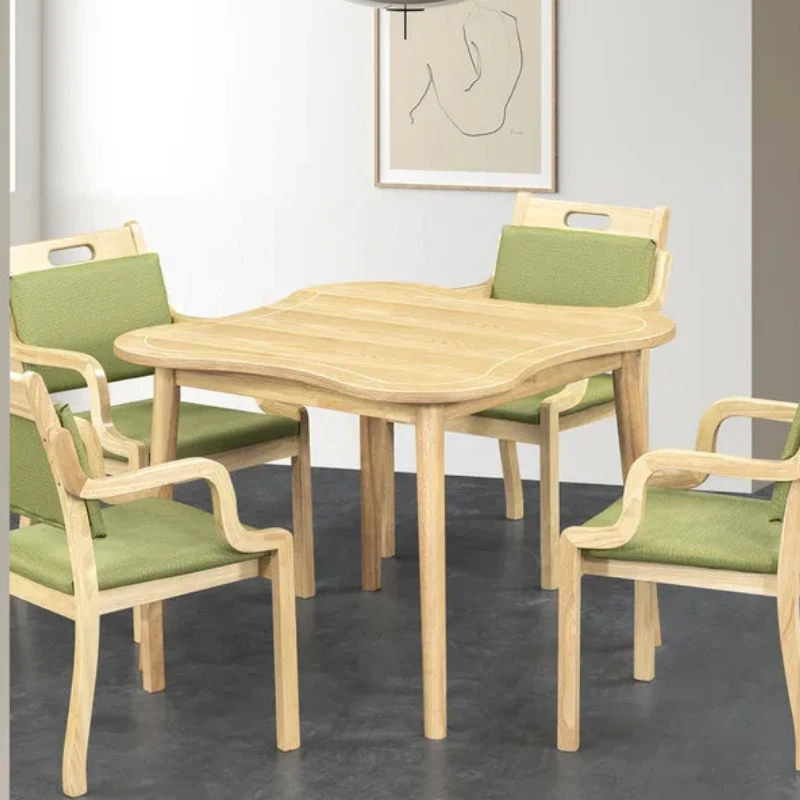 Solid Wood Tables And Chairs In Elderly Apartments, Aging Friendly Furniture, Restaurants, Nursing Homes, Dining Chairs, Tables,