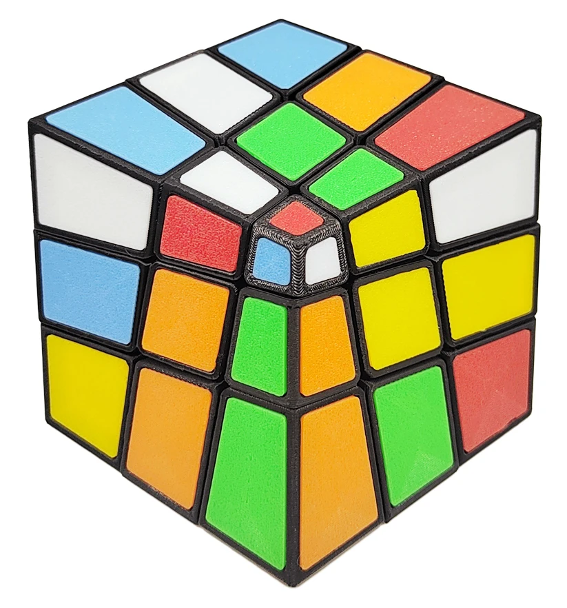 ZEPUZZLES Squished 3x3 Magic Cube Speed Cube странной формы головоломка куб без наклеек игрушки-головоломки детский подарок Cubo Magico
