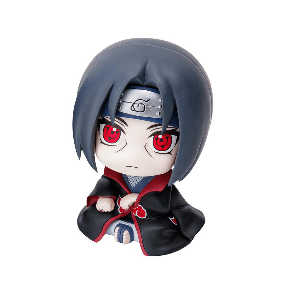9cm Naru อะนิเมะรูป Uzumaki Naruto Kakashi Uchiha Sasuke Itachi Kute และ ys Q Figures Acchion ตุ๊กตาโหมด l