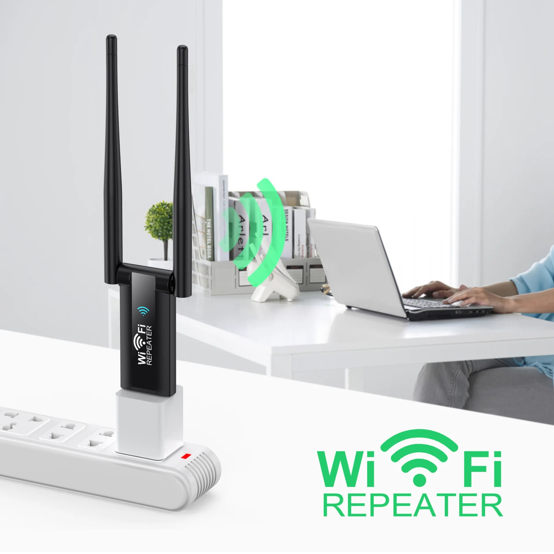 300Mbps Wireless USB WiFi Repeater Extender WiFi Signal Amplifier Booster Long Range Wi-Fi Router Home Network Card Extension