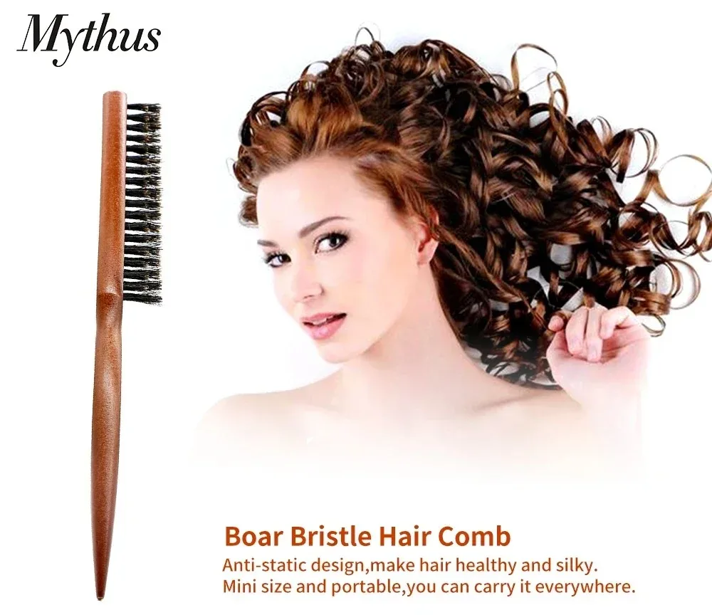 Pente de cabelo fofo com alça, escova de cabelo antiestática para barbeiro, massagem no couro cabeludo, ferramenta de estilo de cabeleireiro
