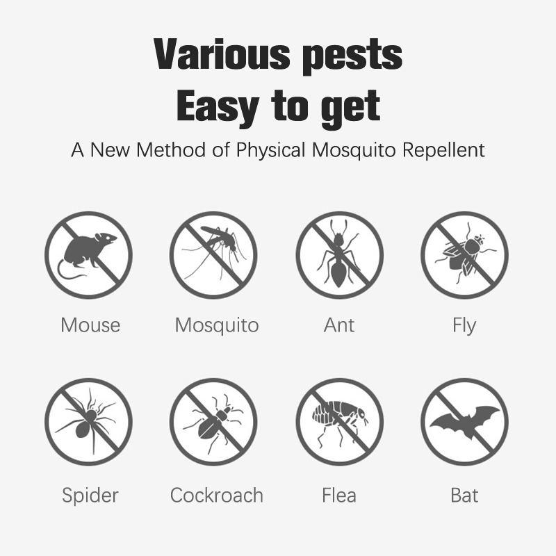 Pest Reject Ultrasonic Anti Mosquito Killer Insect Repeller Mouse Cockroach Spider Control Household Indoor Mute Repellent