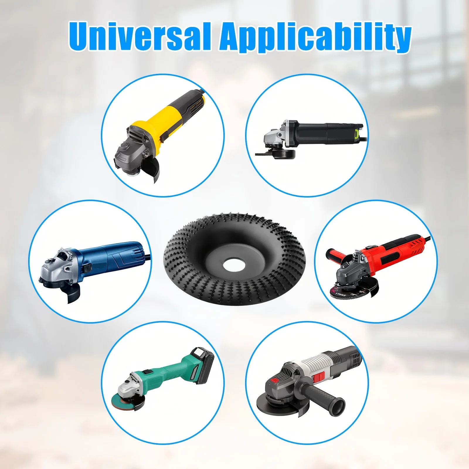 Quick-Shape Wood Grinder Wheel: Transform, Carve & Sand Effortlessly with Your Angle Grinder - Durable, Precision Tool for Woodw