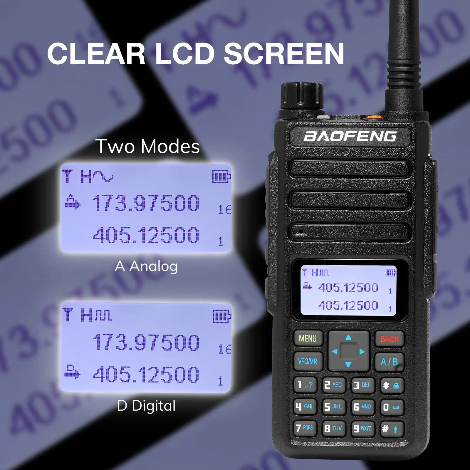 Baofeng DR-1801UV AES256 Verschlüsselung Long Range DMR Digital/Analog Walkie Talkie Tier I Tier II Dual Time Slot DR-1801 Amateurfunk