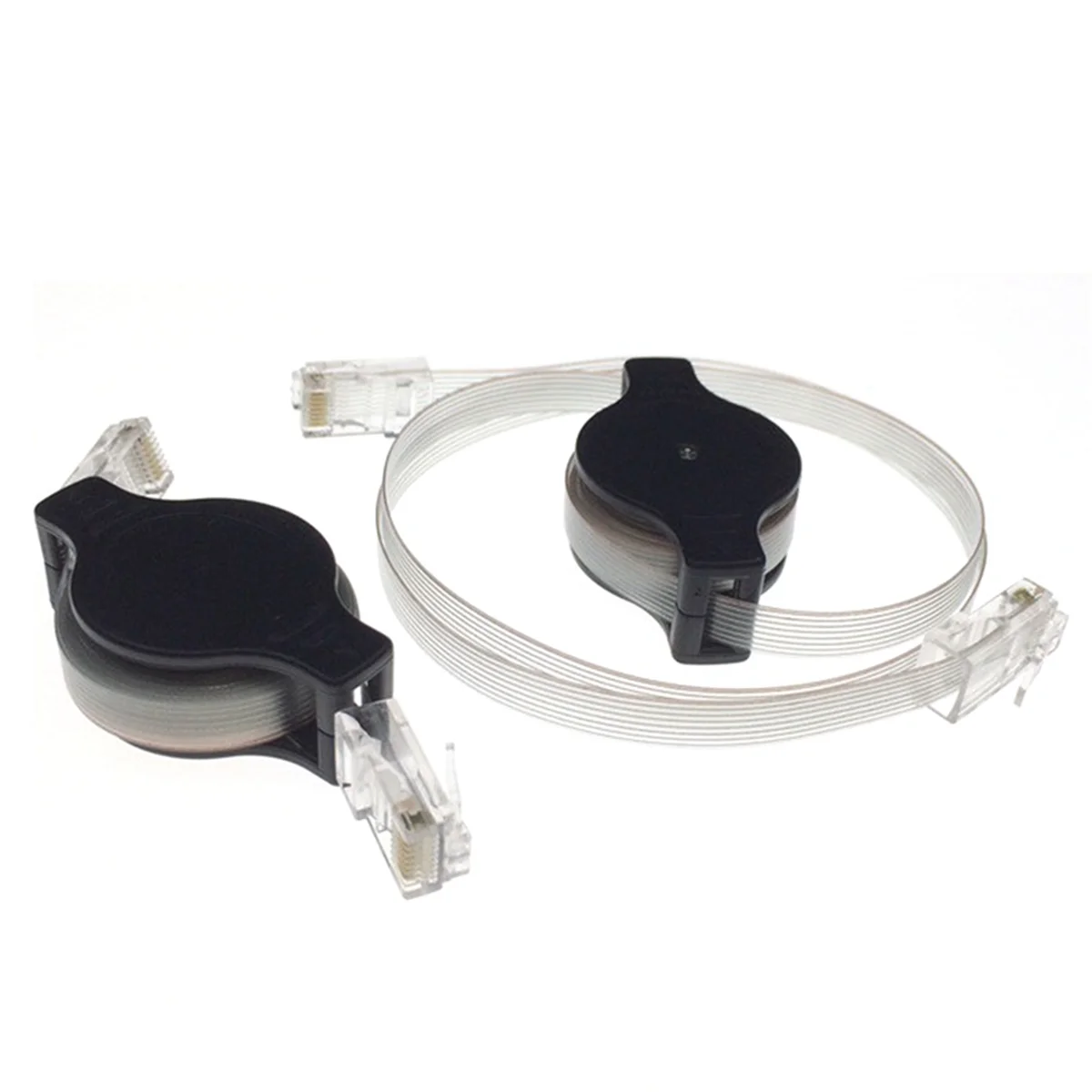 Cavo patch di rete LAN Ethernet retrattile portatile RJ45 Cat 5 5E 4 pezzi 10/100 Mbps 1,5 M/5FT