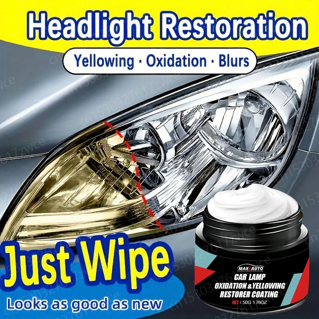 Restauro de faros de coche, pulido, eliminador de arañazos, reparación, pasta de limpieza, elimina la oxidación, líquido para pulir faros