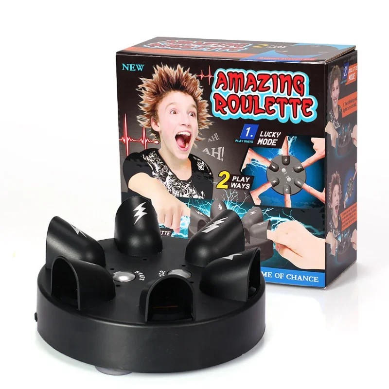 Shock รูเล็ตเกมปาร์ตี้หกนิ้ว Heartbeat Lie Detector Spoof ของเล่นนิ้วมือที่สวยงามความเครียดบรรเทาของเล่นเกมกระดาน