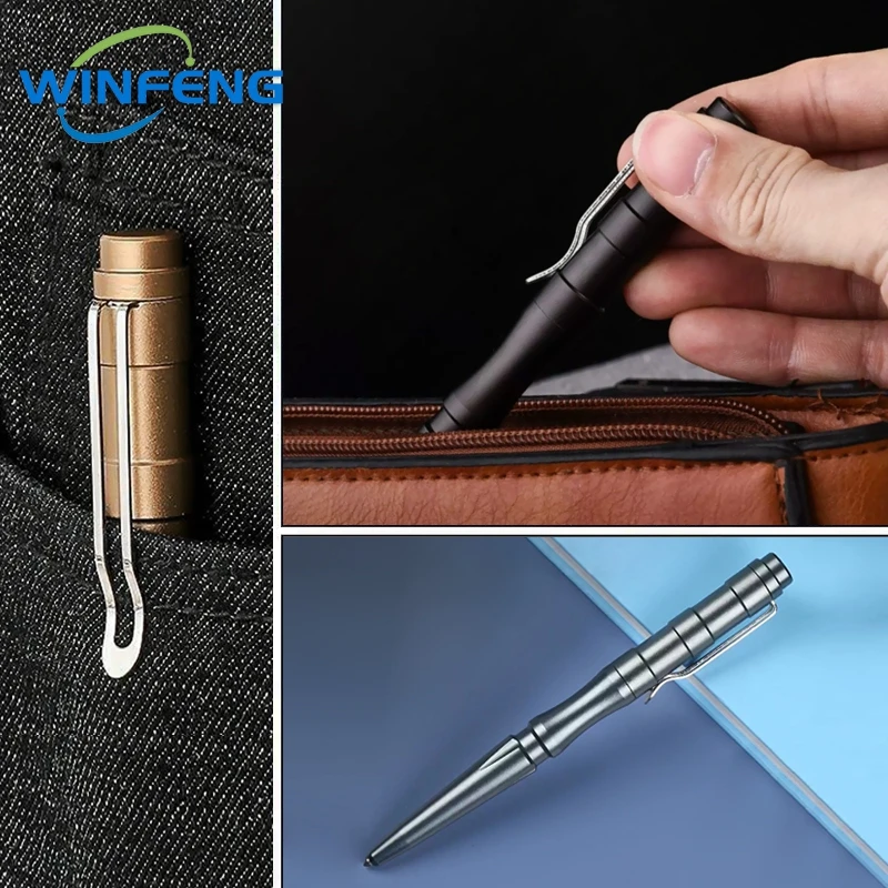 Đa Năng Bút Chiến Thuật Tự Vệ Tiếp Liệu Thép Vonfram Cá Nhân Quốc Phòng EDC Dụng Cụ Ngoài Trời Khẩn Cấp Dụng Cụ Phá Kính