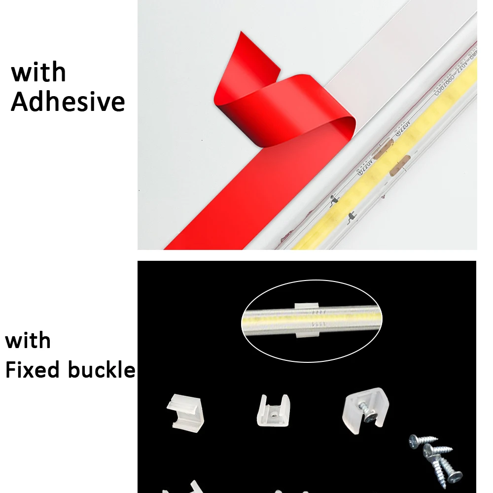 Striscia LED 220V Strisce LED COB autoadesive Non è necessaria il driver Nastro flessibile per la cucina della stanza Giardino esterno