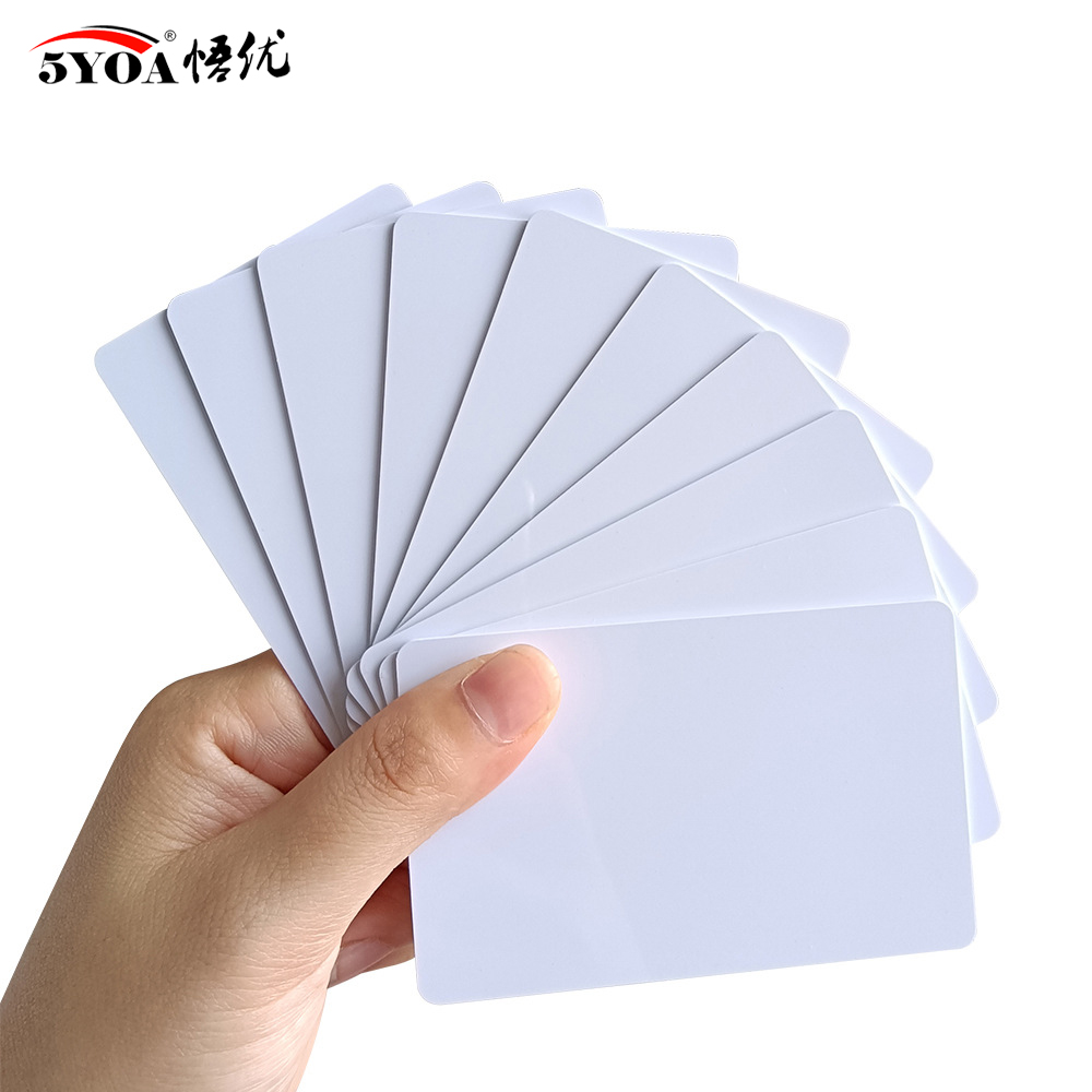 100pcs/Lot RFID Card 13.56Mhz IC Cards M1 MF S50 Classic ISO14443A 1K Proximity Smart 0.8mm For Access Control System