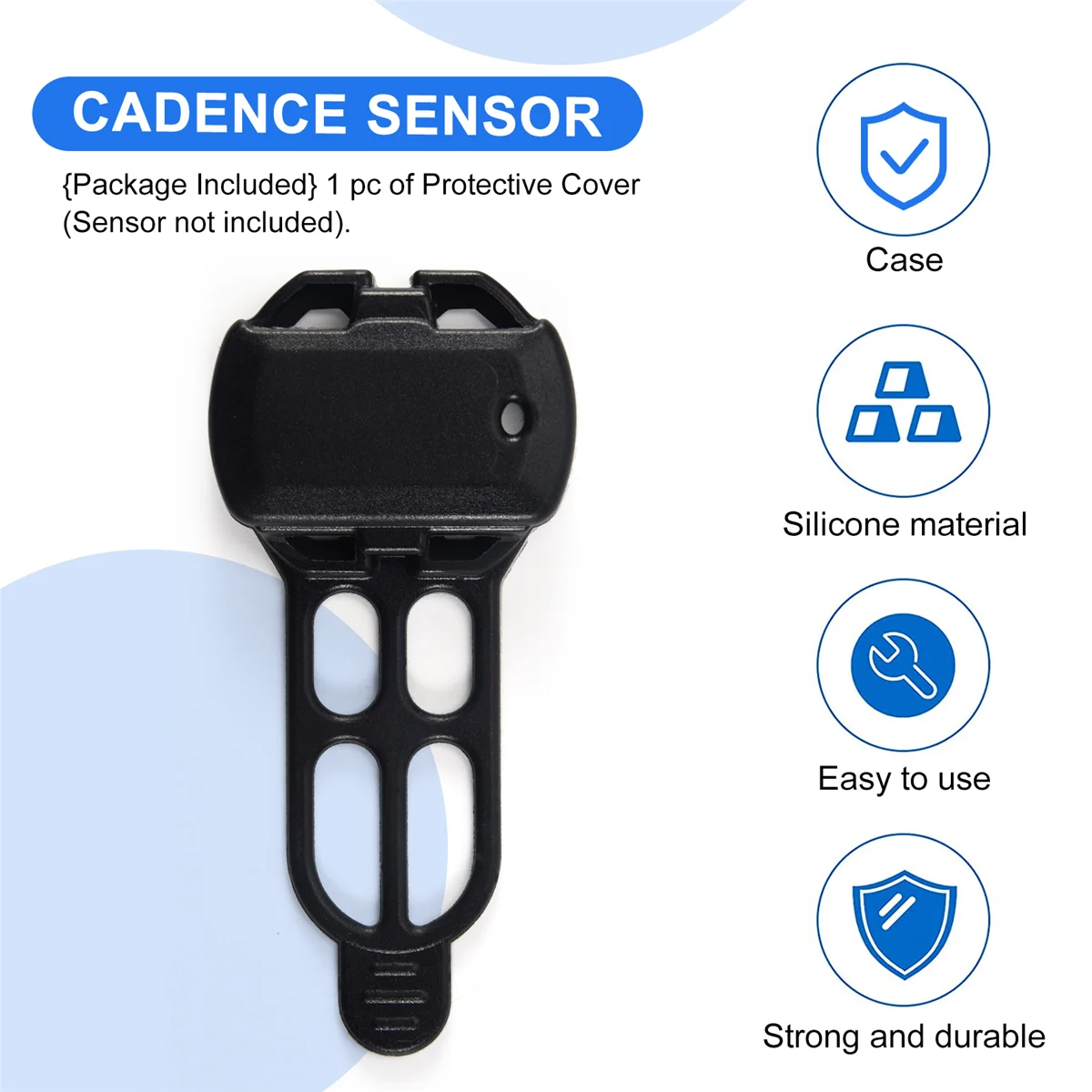 Велосипедный гелевый защитный чехол для датчика каденции Garmin, для Bryton, черный чехол для компьютерного датчика Magene, насыщенный 1 шт.