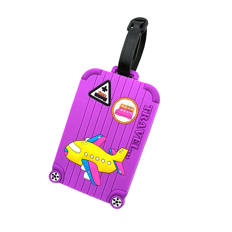 1 PC Creative เครื่องบิน Multicolor แท็กกระเป๋าเดินทาง Airport Tag Travel Essential Loss ป้องกันแท็กแขวนสําหรับผู้ชายและผู้หญิง