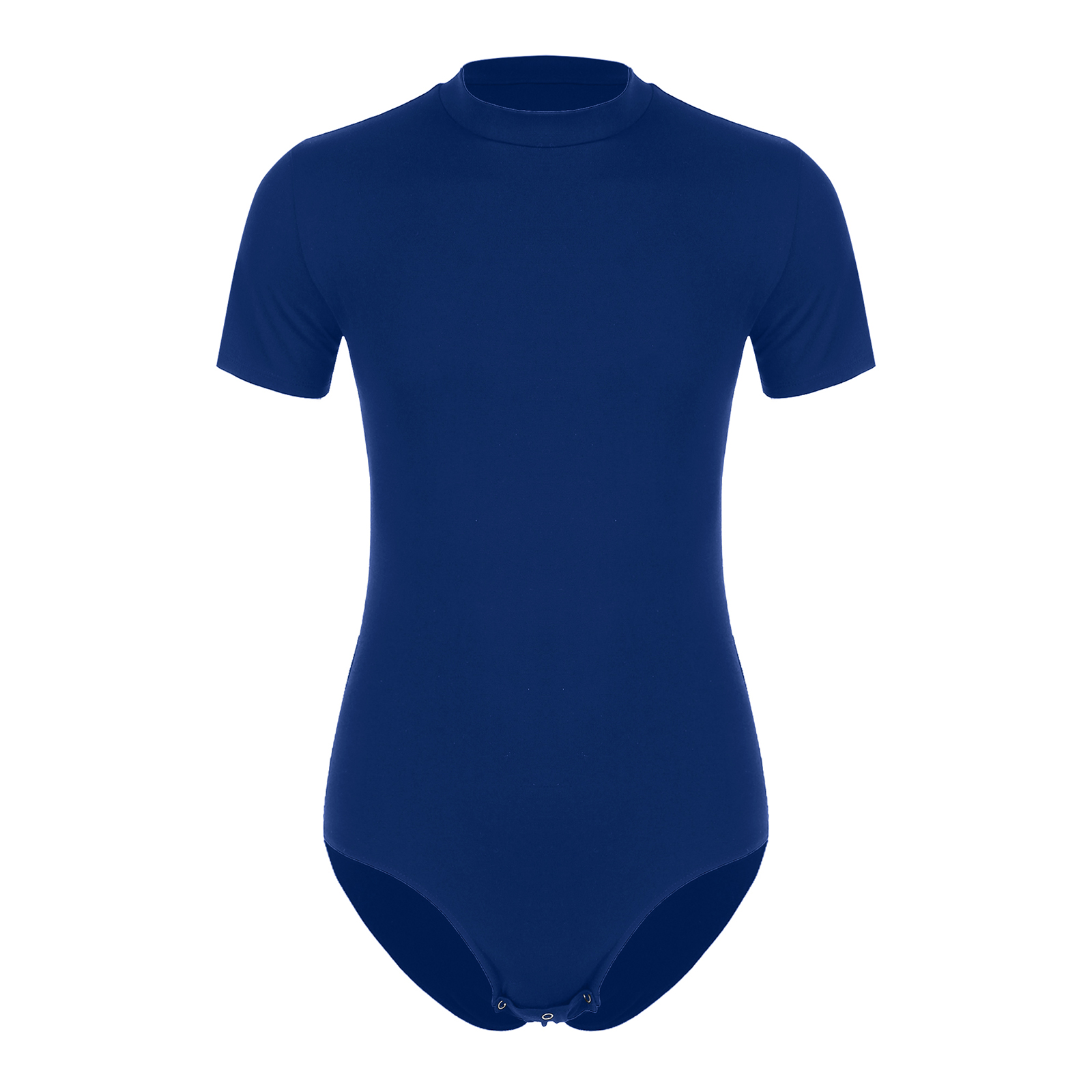 Herren-T-Shirt, Strampler, Pyjama, Trikot, Unterhemd, Druckknopf, Schritt, Bodysuit, einfarbig, dünn, eng anliegend, Overall, Nachtwäsche
