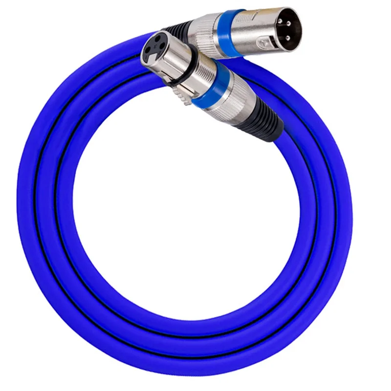 A99E-XLR Konektor Betina/Pria Kabel XLR 3 Pin Dudukan Panel Pria/Wanita Melewati Konverter Ekstensi Mikrofon