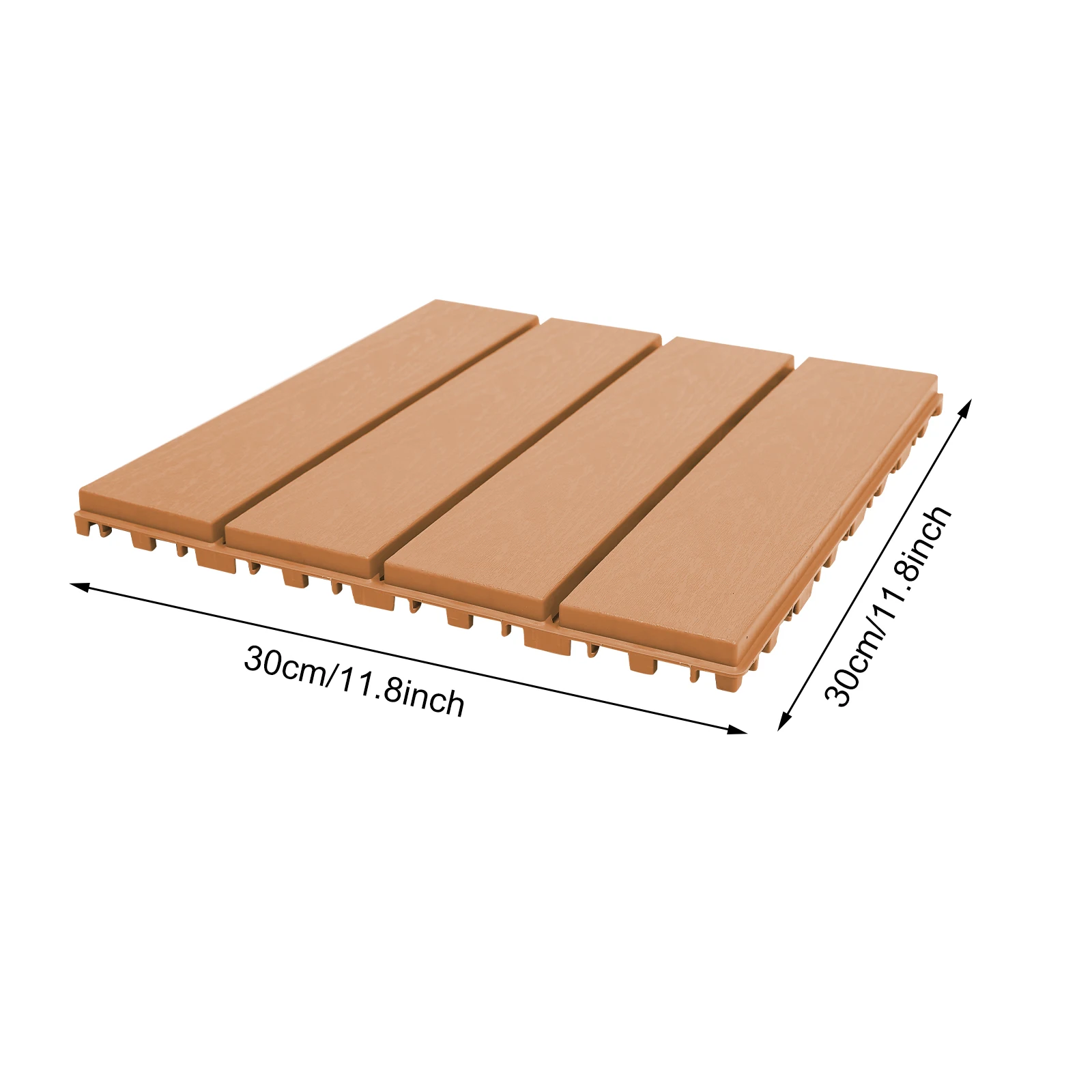 Interlocking Patio Deck Tiles, 30-Pack, Heat-Resistant PP Material, Nonslip Surface, Easy to Install and Clean